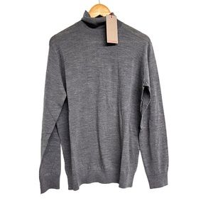 New Mens Giesswein Wool Turtleneck Long Sleeve Pullover Shirt‎